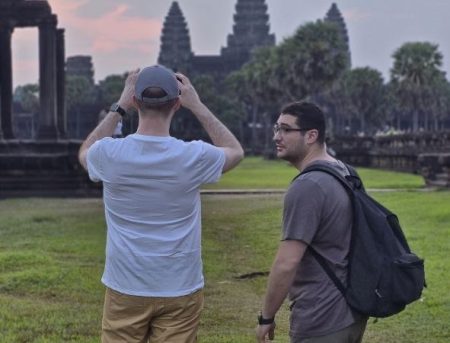 le lever de soleil à Angkor