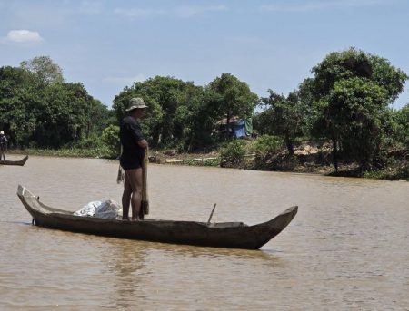 le village flottant au Cambodge