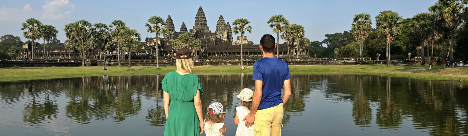 la visite à Angkor en famille
