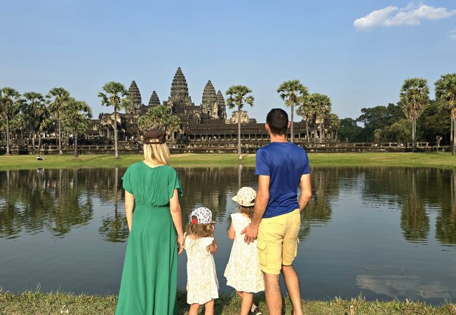 la visite à Angkor en famille